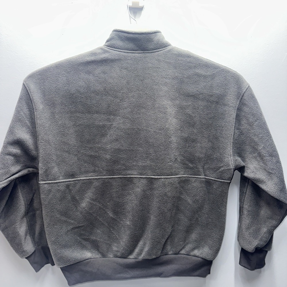 Columbia Mens Fleece Pullover Snap Mock Neck Charcoal Gray Large NWT - Picture 4 of 7